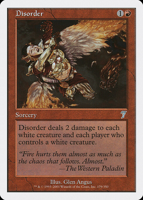 Disorder - Seventh Edition Magic card