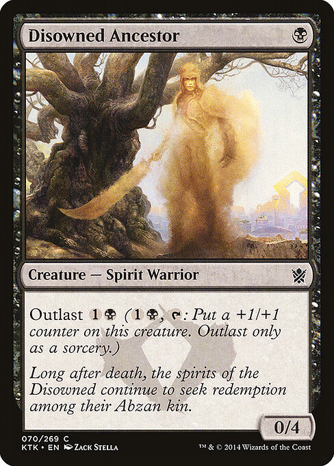 Disowned Ancestor - Khans of Tarkir (#70) - Illustrated by Zack Stella - Magic: The Gathering Card