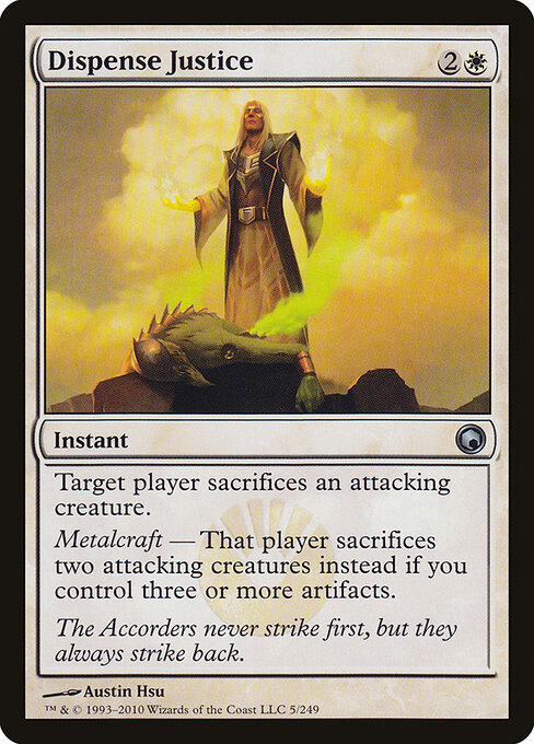 Dispense Justice - Scars of Mirrodin Magic card