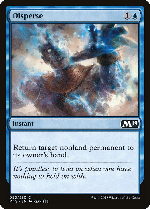 Disperse - Core Set 2019 Magic card