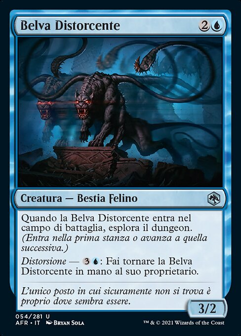 Belva Distorcente (Displacer Beast) - Adventures in the Forgotten Realms (#54) - Illustrated by Bryan Sola - Magic: The Gathering Card