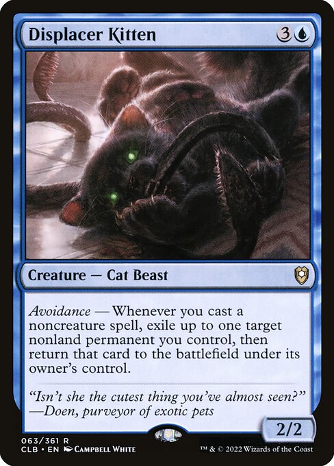 Displacer Kitten - Commander Legends: Battle for Baldur's Gate Magic card