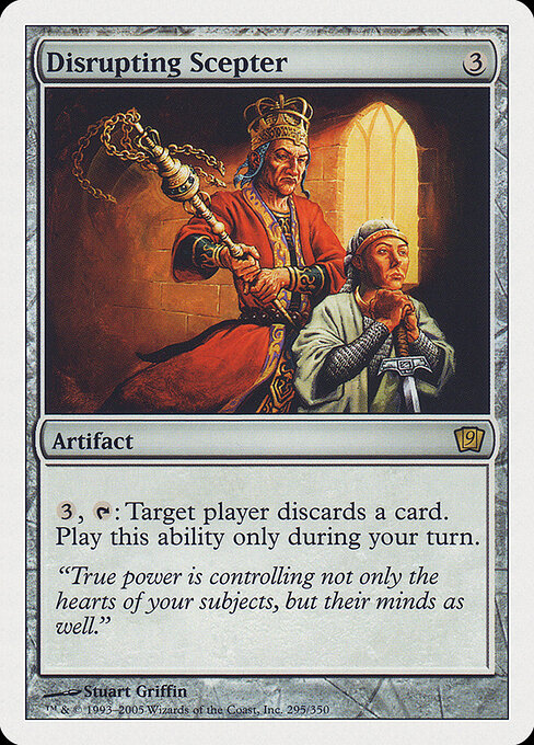 Disrupting Scepter - Ninth Edition (#295) - Illustrated by Stuart Griffin - Magic: The Gathering Card