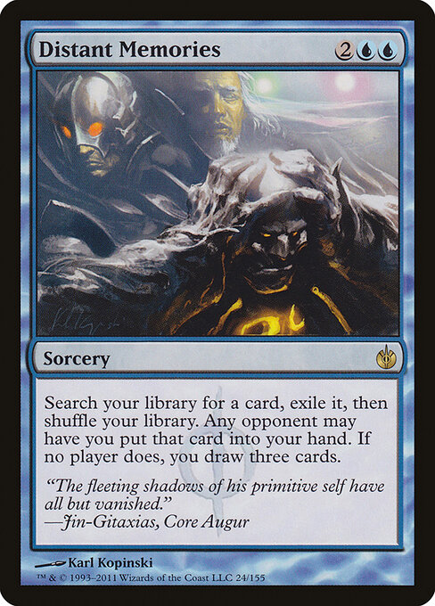 Distant Memories - Mirrodin Besieged Magic card