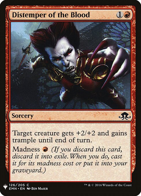 Distemper of the Blood - The List (#EMN-126) - Illustrated by Ben Maier - Magic: The Gathering Card