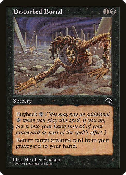 Disturbed Burial - Tempest Magic card