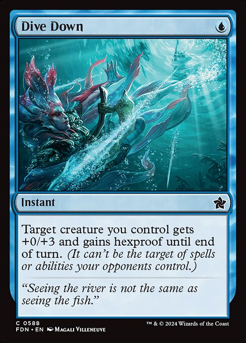 Dive Down - Foundations Magic card