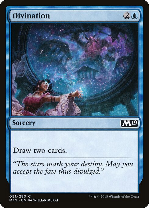 Divination - Core Set 2019 Magic card