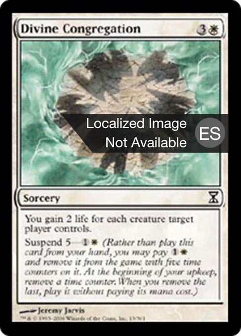 Göttliche Versammlung (Divine Congregation) - Time Spiral (#13) - Illustrated by Jeremy Jarvis - Magic: The Gathering Card