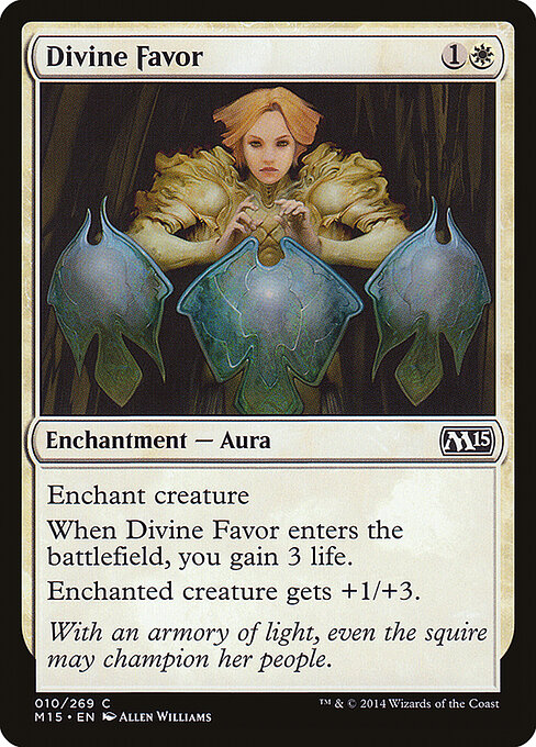 Divine Favor - Magic 2015 Magic card