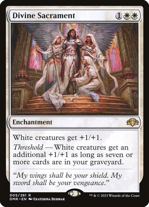 Divine Sacrament - Dominaria Remastered Magic card