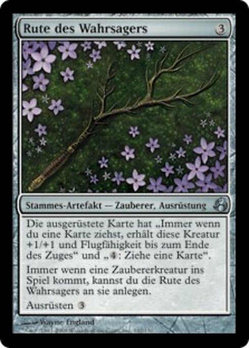 Diviner's Wand - Morningtide (#142) - Illustrated by Wayne England - Magic: The Gathering Card