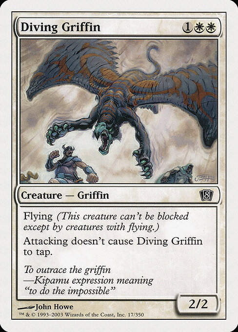 Diving Griffin - Eighth Edition Magic card