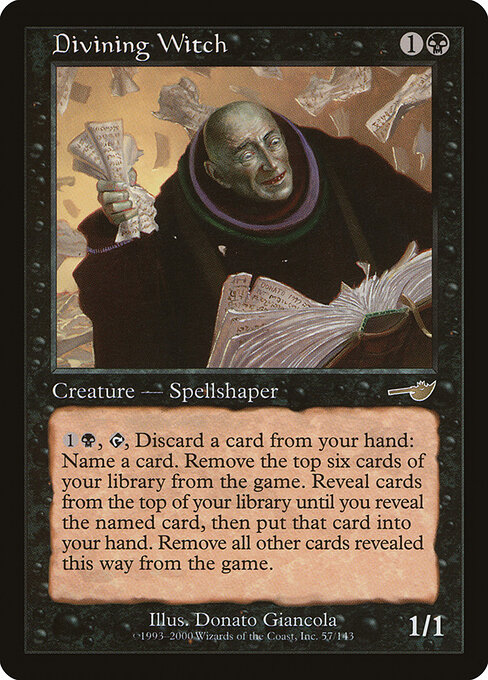 Divining Witch - Nemesis Magic card