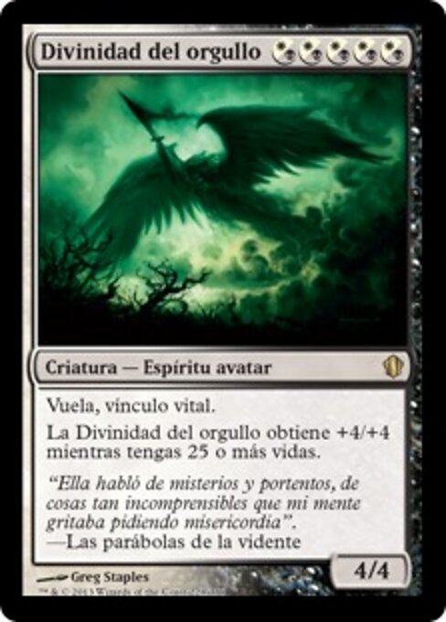 Divinità dell'Orgoglio (Divinity of Pride) - Commander 2013 (#228) - Illustrated by Greg Staples - Magic: The Gathering Card