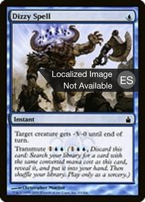 Magia Stordente (Dizzy Spell) - Ravnica: City of Guilds (#43) - Illustrated by Christopher Moeller - Magic: The Gathering Card