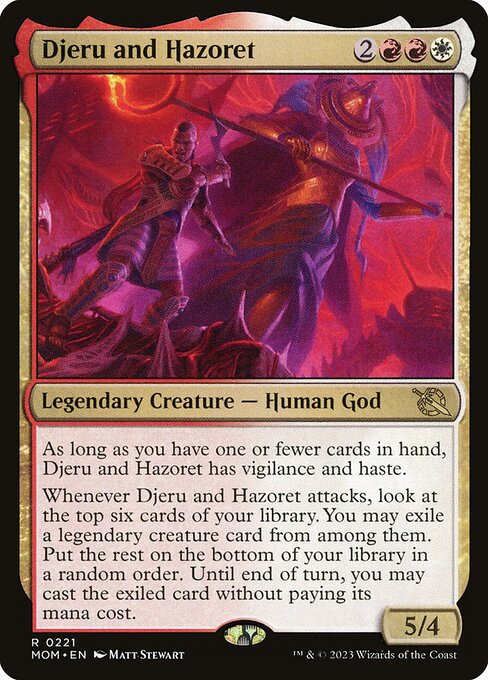 Djeru and Hazoret - March of the Machine Magic card