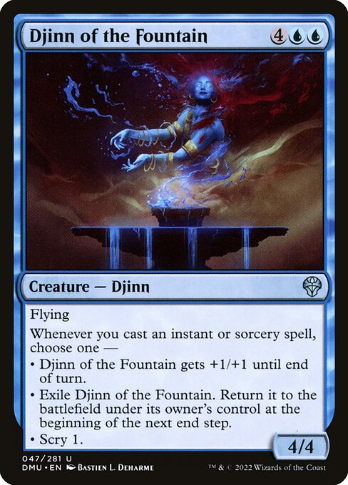 Djinn of the Fountain - Dominaria United Magic card
