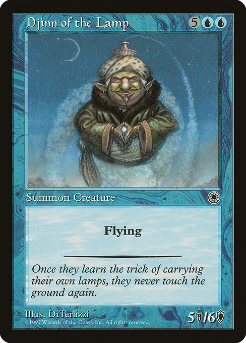 Djinn of the Lamp - Portal Magic card