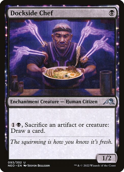 Dockside Chef - Kamigawa: Neon Dynasty (#93) - Illustrated by Steven Belledin - Magic: The Gathering Card