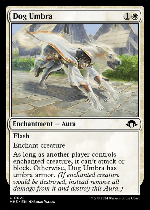 Dog Umbra - Modern Horizons 3 Magic card