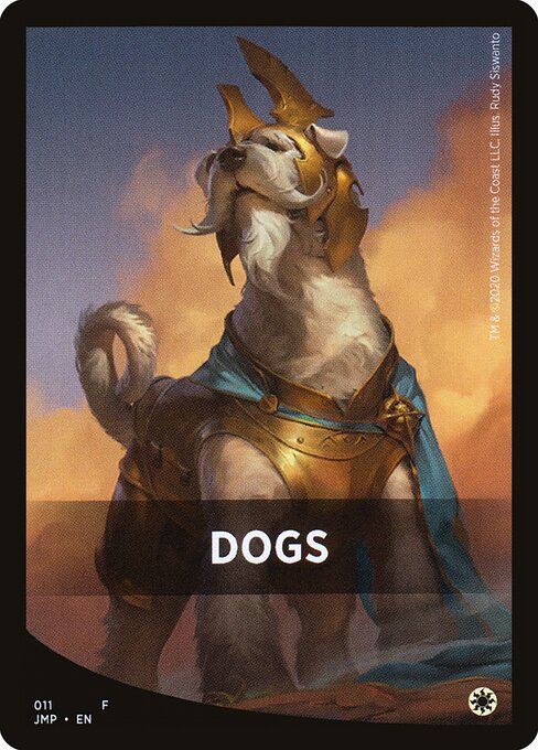 Dogs - Jumpstart Front Cards (#11) - Illustrated by Rudy Siswanto - Magic: The Gathering Card