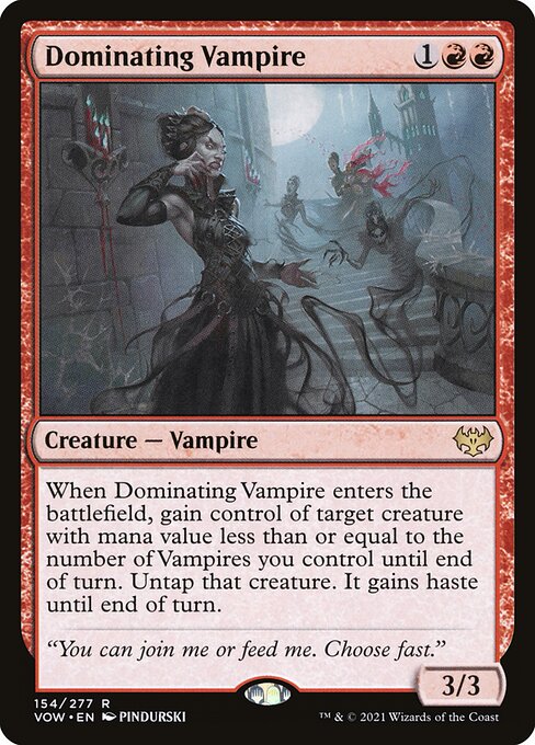 Dominating Vampire - Innistrad: Crimson Vow Magic card