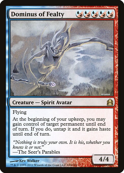 Dominus of Fealty - Commander 2011 (#194) - Illustrated by Kev Walker - Magic: The Gathering Card