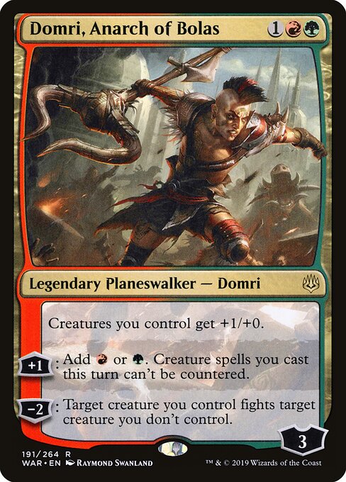 Domri, Anarch of Bolas - War of the Spark Magic card