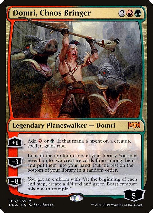 Domri, Chaos Bringer - Ravnica Allegiance Magic card