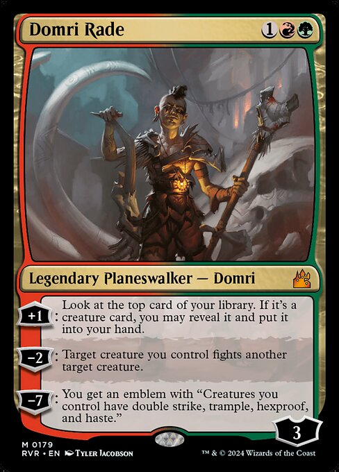 Domri Rade - Ravnica Remastered (#179) - Illustrated by Tyler Jacobson - Magic: The Gathering Card