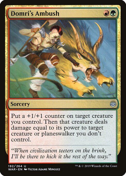 Domri's Ambush - War of the Spark Magic card