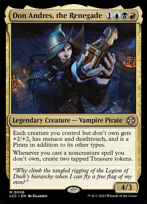 Don Andres, the Renegade - The Lost Caverns of Ixalan Commander Magic card