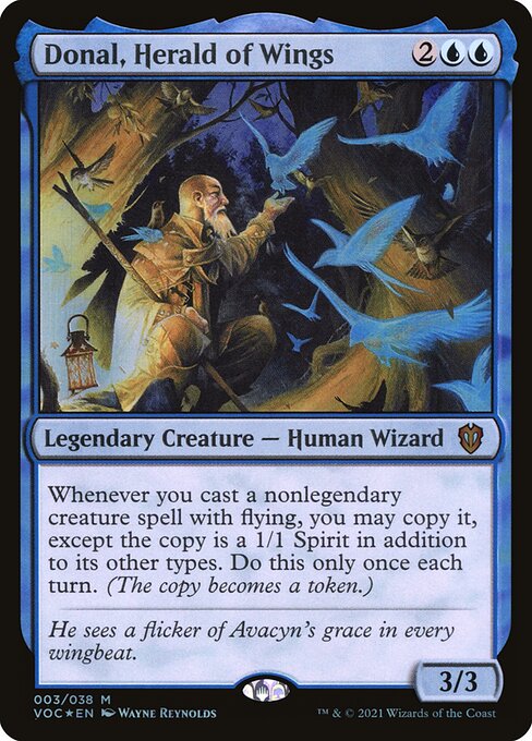 Donal, Herald of Wings - Crimson Vow Commander Magic card