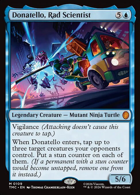 Donatello, Rad Scientist - Teenage Mutant Ninja Turtles Eternal (#109) - Illustrated by Thomas Chamberlain-Keen - Magic: The Gathering Card