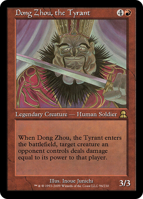 Dong Zhou, the Tyrant - Masters Edition III Magic card