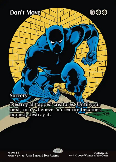 Don't Move - Marvel Universe Magic card