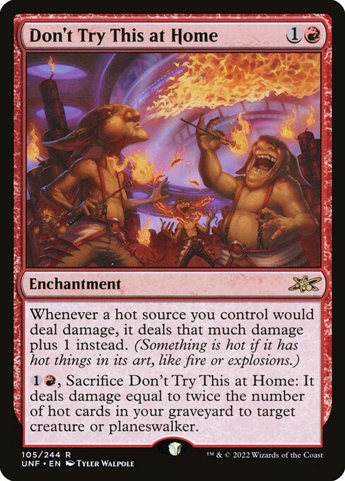 Don't Try This at Home - Unfinity Magic card