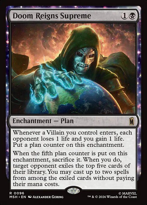 Doom Reigns Supreme - Marvel Super Heroes Magic card