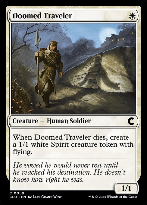 Doomed Traveler - Ravnica: Clue Edition Magic card