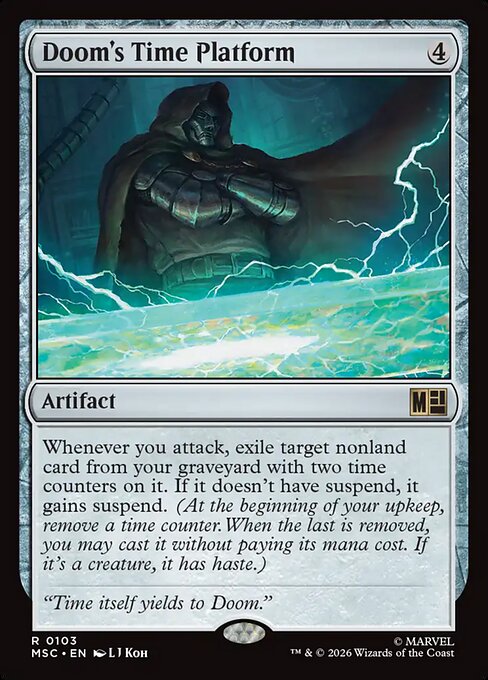 Doom's Time Platform - Marvel Super Heroes Commander Magic card
