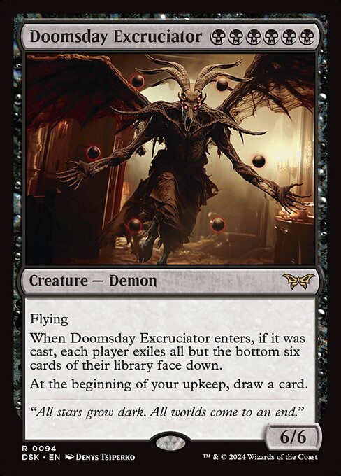 Doomsday Excruciator - Duskmourn: House of Horror Magic card