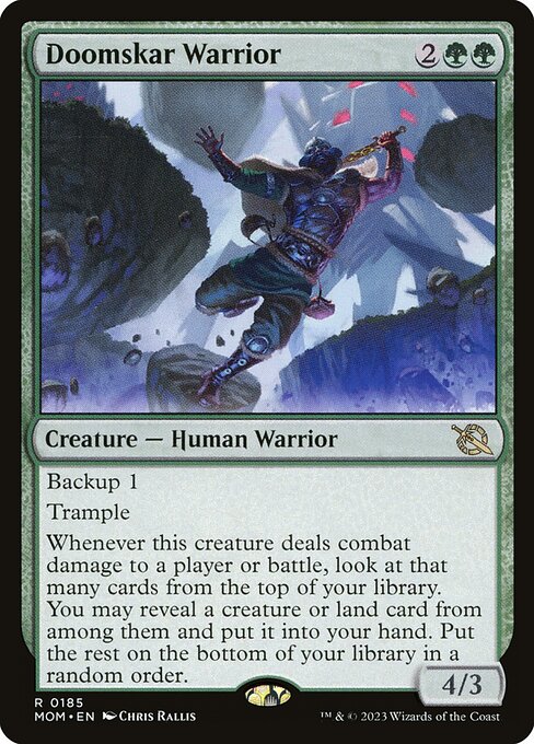 Doomskar Warrior - March of the Machine Magic card