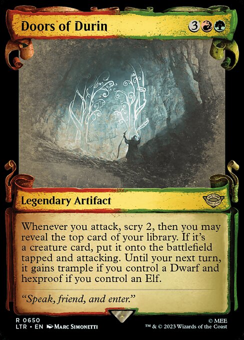 Durins Tor (Doors of Durin) - The Lord of the Rings: Tales of Middle-earth (#199) - Illustrated by Marc Simonetti - Magic: The Gathering Card