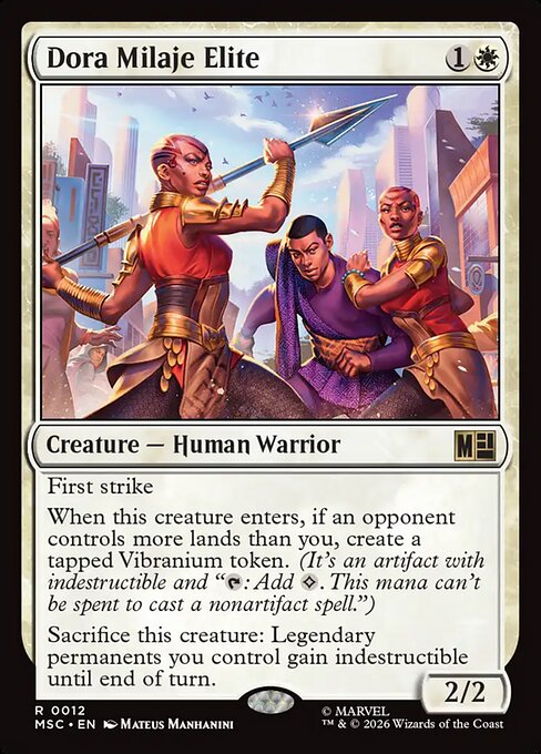 Dora Milaje Elite - Marvel Super Heroes Commander Magic card