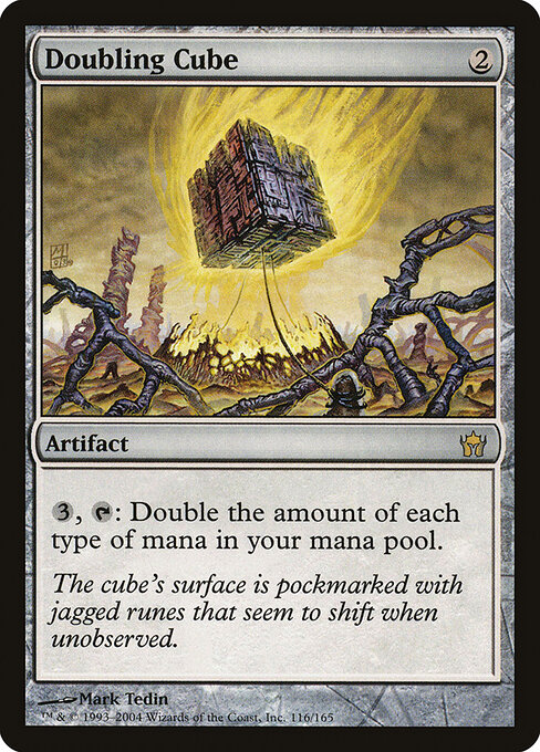 Verdopplungskubus (Doubling Cube) - Fifth Dawn (#116) - Illustrated by Mark Tedin - Magic: The Gathering Card