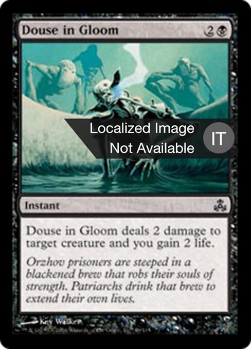 Immergere nell'Oscurità (Douse in Gloom) - Guildpact (#49) - Illustrated by Kev Walker - Magic: The Gathering Card