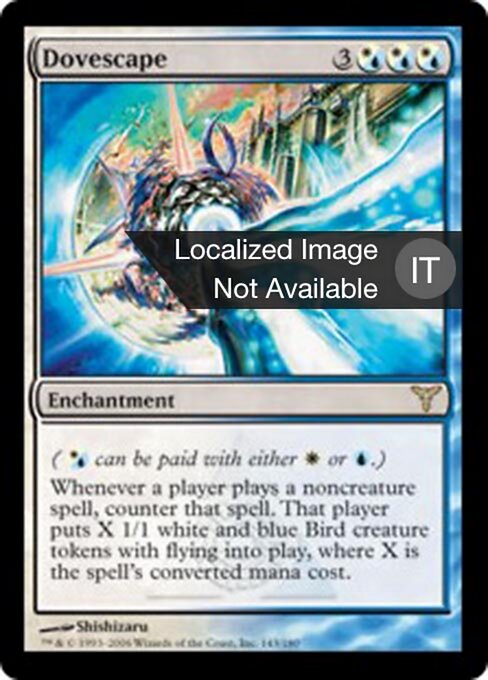 Taubenschlag (Dovescape) - Dissension (#143) - Illustrated by Shishizaru - Magic: The Gathering Card