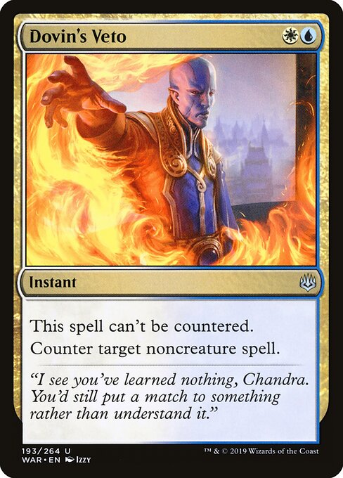 Dovin's Veto - War of the Spark Magic card