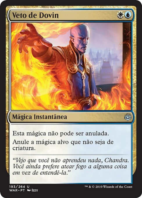 Véto de Dovin (Dovin's Veto) - Time Spiral Remastered (#375) - Illustrated by Izzy - Magic: The Gathering Card